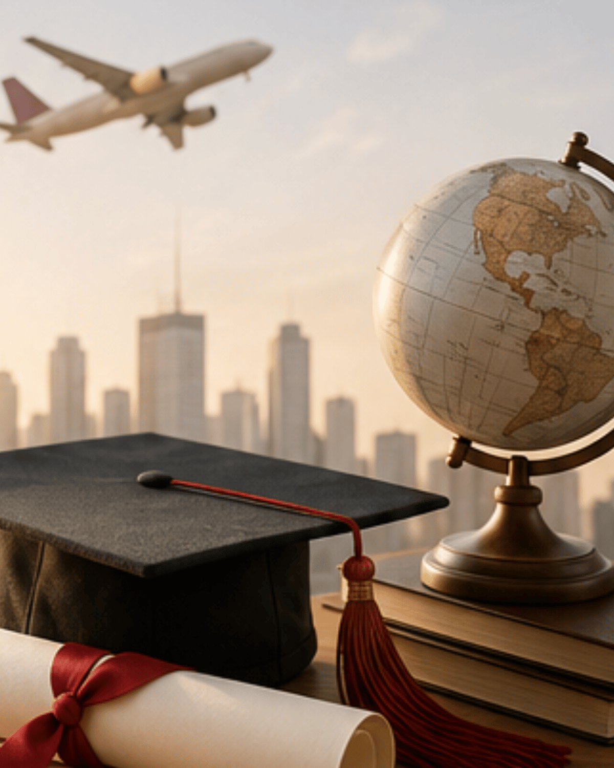 Caregiver preparing for international career opportunities